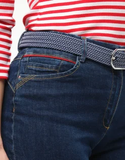 Jean slim bleu coton