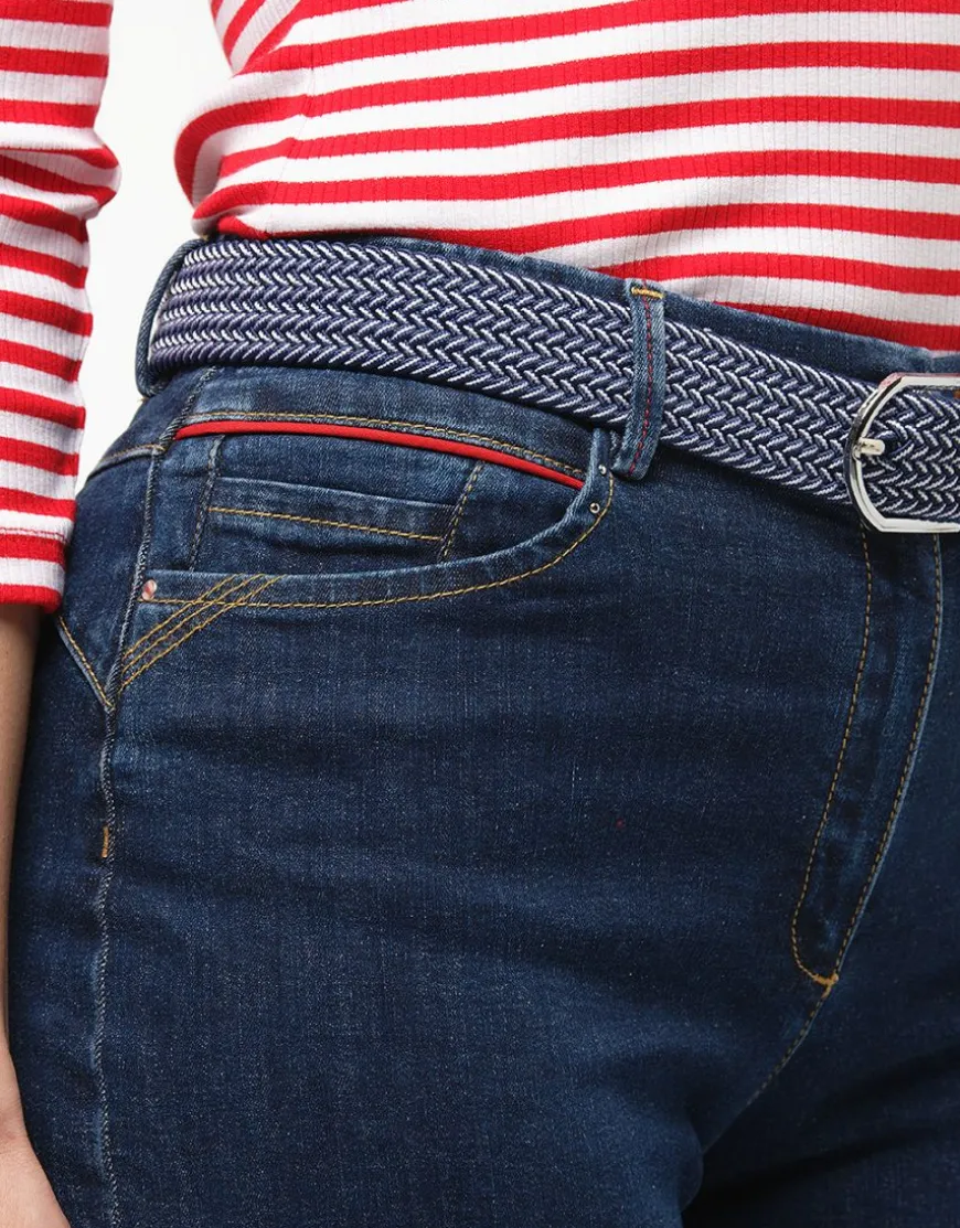 Jean slim bleu coton