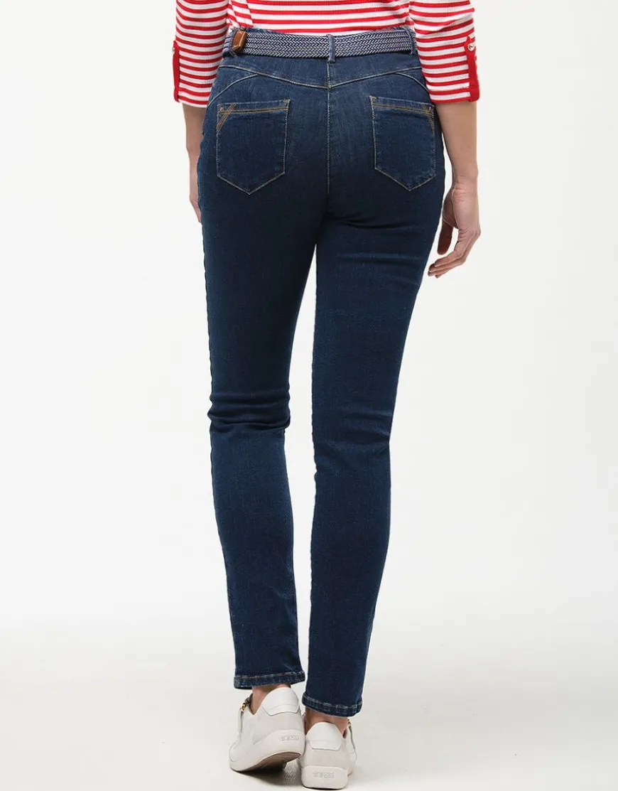 Jean slim bleu coton