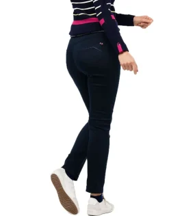 Jegging bleu marine coton