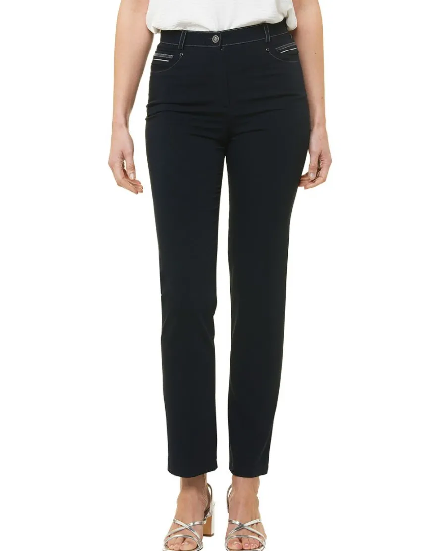 Jegging droit bleu marine
