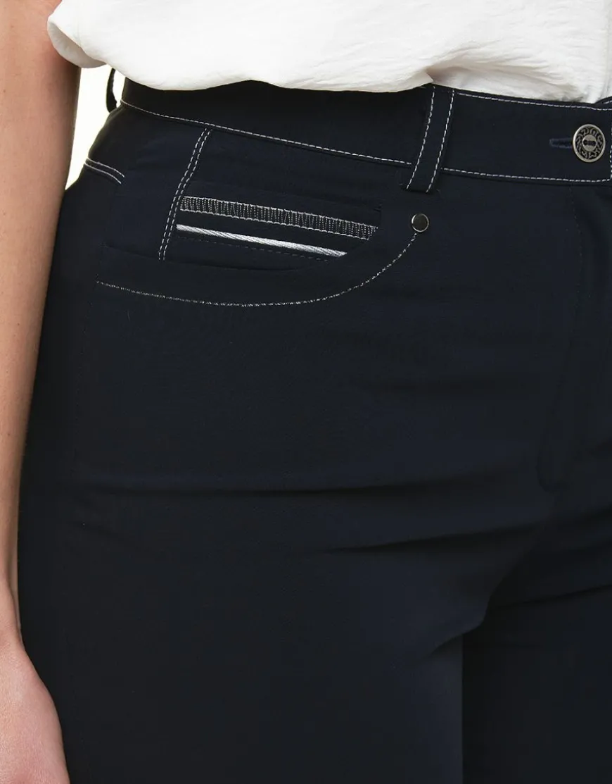 Jegging droit bleu marine