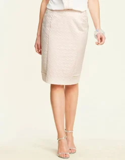 Jupe chic tailleur rose