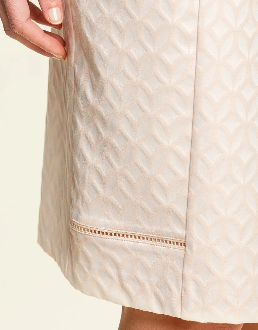 Jupe chic tailleur rose