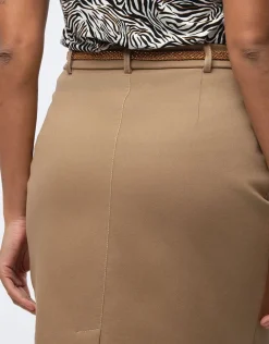 Jupe coton beige
