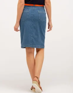 Jupe jean stretch