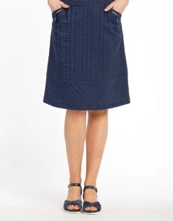 Jupe légère bleue marine
