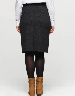 Jupe milano noire et gris