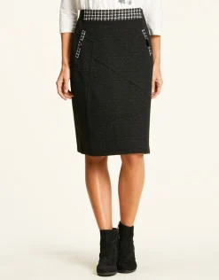 Jupe stretch noire chic