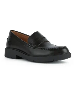 Mocassin 100% cuir noir GEOX