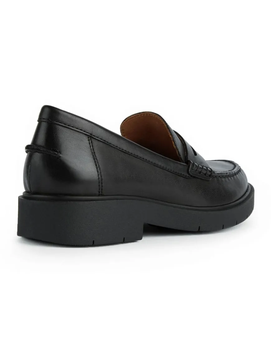 Mocassin 100% cuir noir GEOX