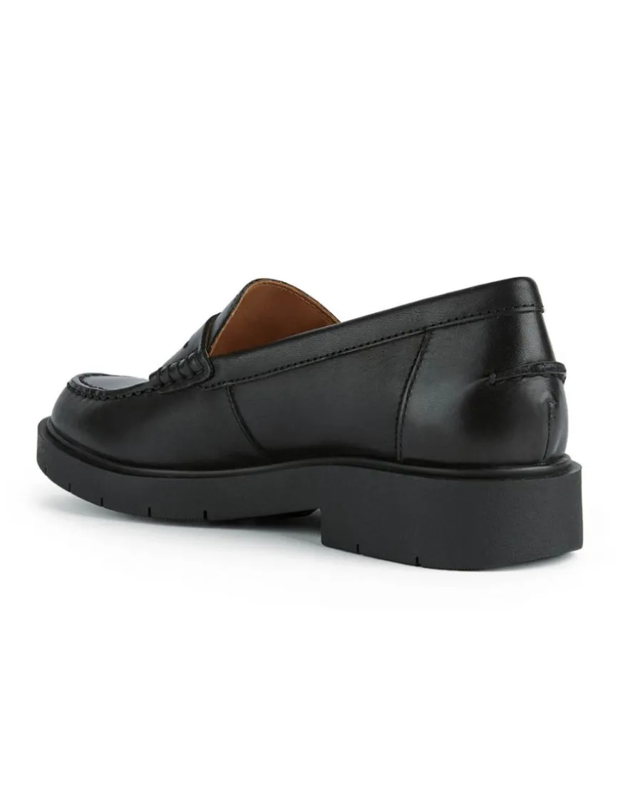 Mocassin 100% cuir noir GEOX