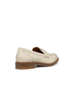 Mocassin cuir lisse beige GEOX