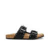Mules plates noir GEOX
