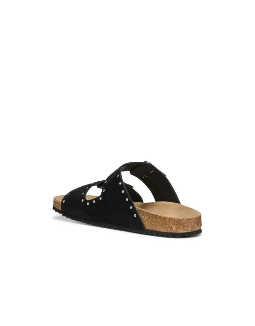 Mules plates noir GEOX