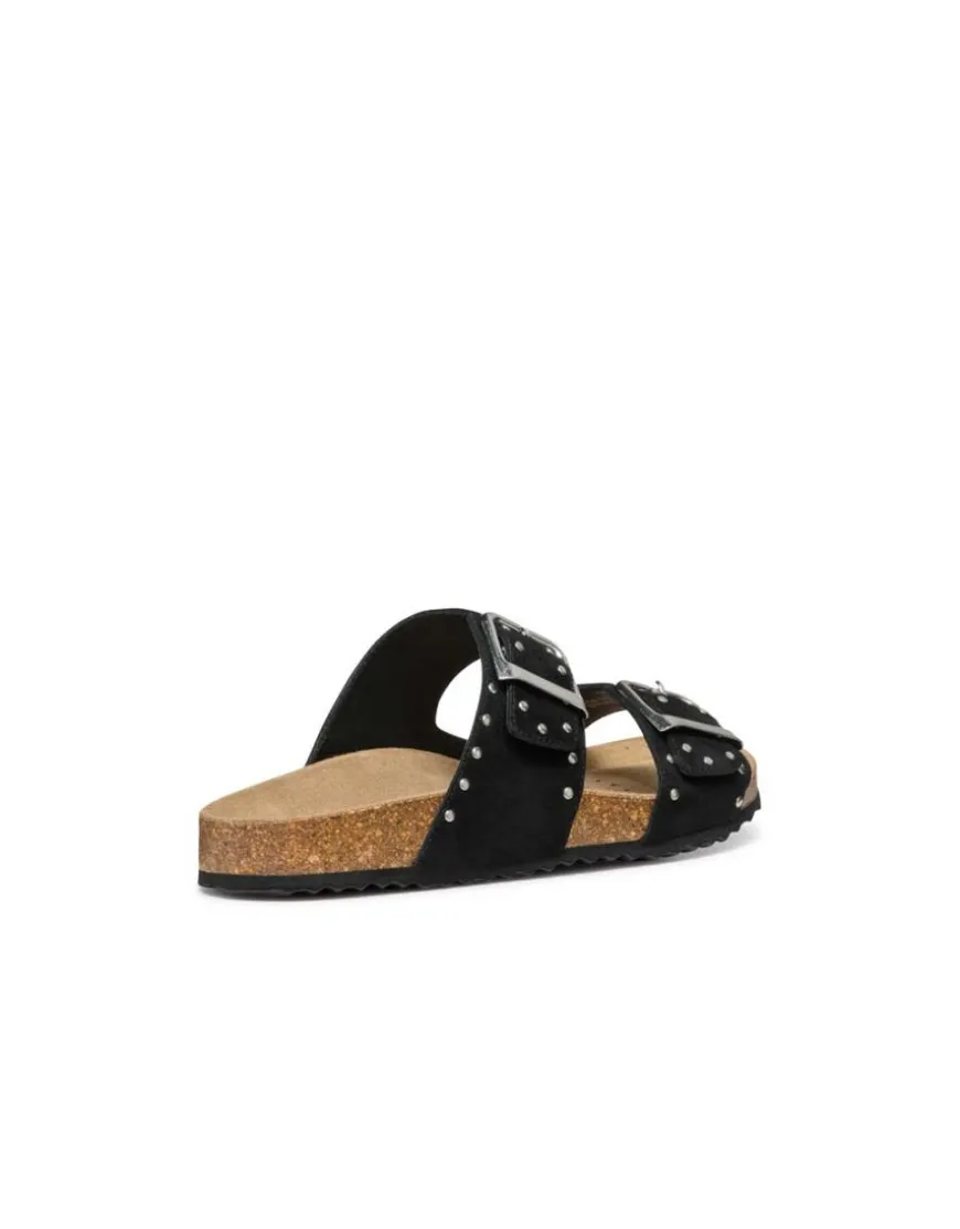 Mules plates noir GEOX