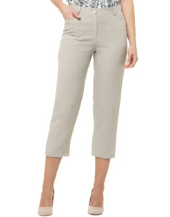 Pantacourt beige tailleur
