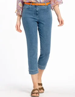 Pantacourt denim stretch
