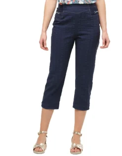 Pantacourt fluide bleu