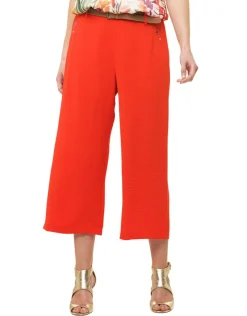 Pantacourt fluide orange