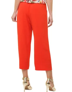 Pantacourt fluide orange