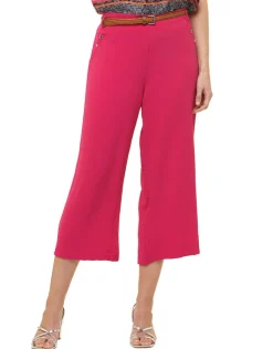 Pantacourt fluide rose