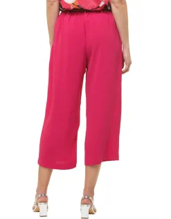 Pantacourt fluide rose
