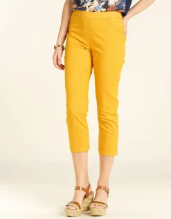 Pantacourt jegging jaune