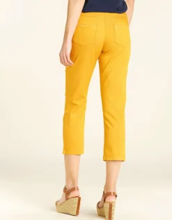 Pantacourt jegging jaune