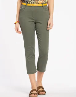 Pantacourt kaki stretch