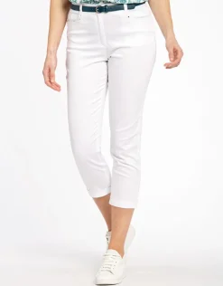 Pantacourt stretch blanc