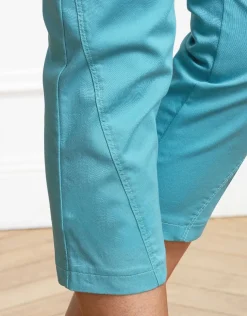Pantacourt stretch bleu