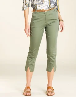 Pantacourt stretch kaki
