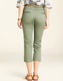 Pantacourt stretch kaki