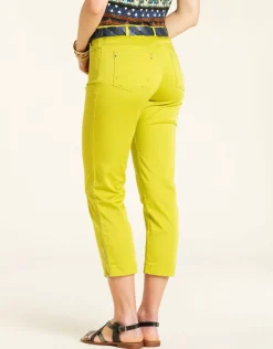 Pantacourt stretch vert