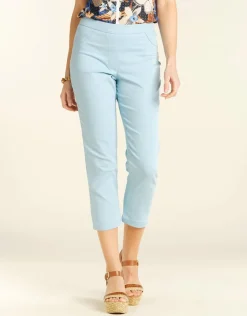 Pantalon bleu élastiqué
