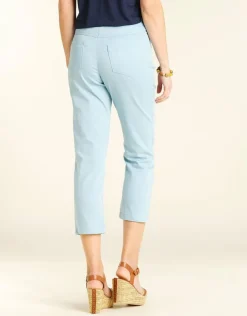 Pantalon bleu élastiqué