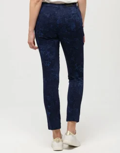 Pantalon bleu motifs 7/8e