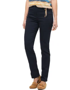 Pantalon bleu slim coton