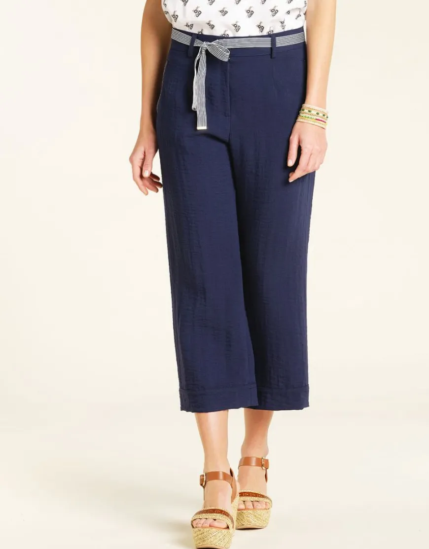 Pantalon 7/8e bleu marine