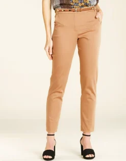 Pantalon en coton beige