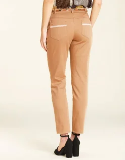 Pantalon en coton beige