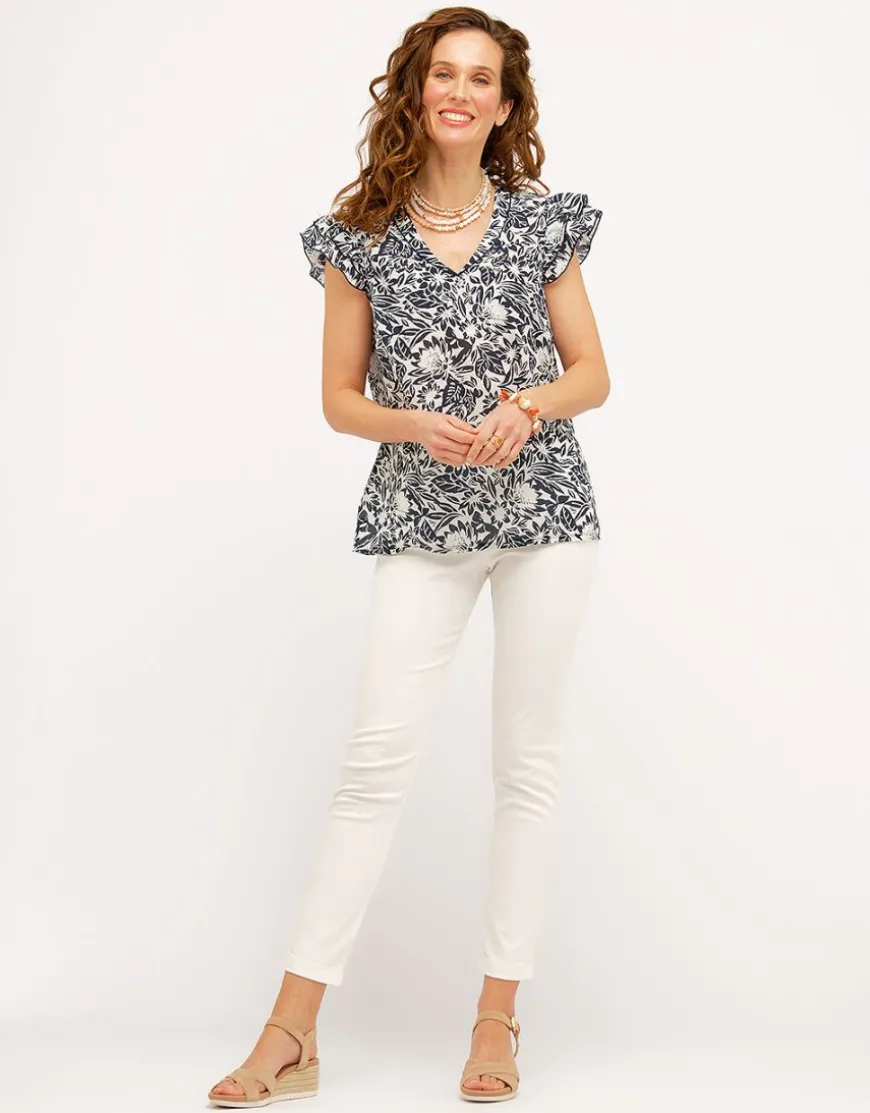 Pantalon jegging écru