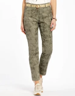Pantalon kaki imprimé