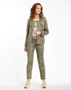 Pantalon kaki imprimé