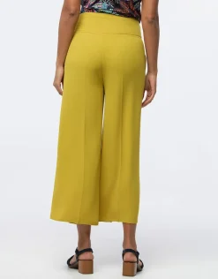 Pantalon large vert anis