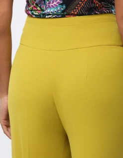 Pantalon large vert anis