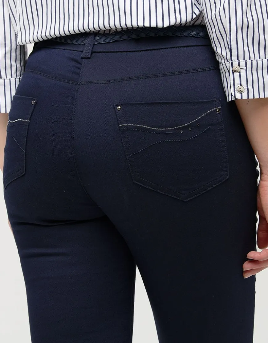 Pantalon marine coton