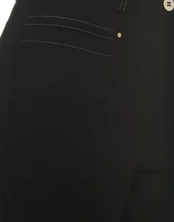 Pantalon noir chic droit