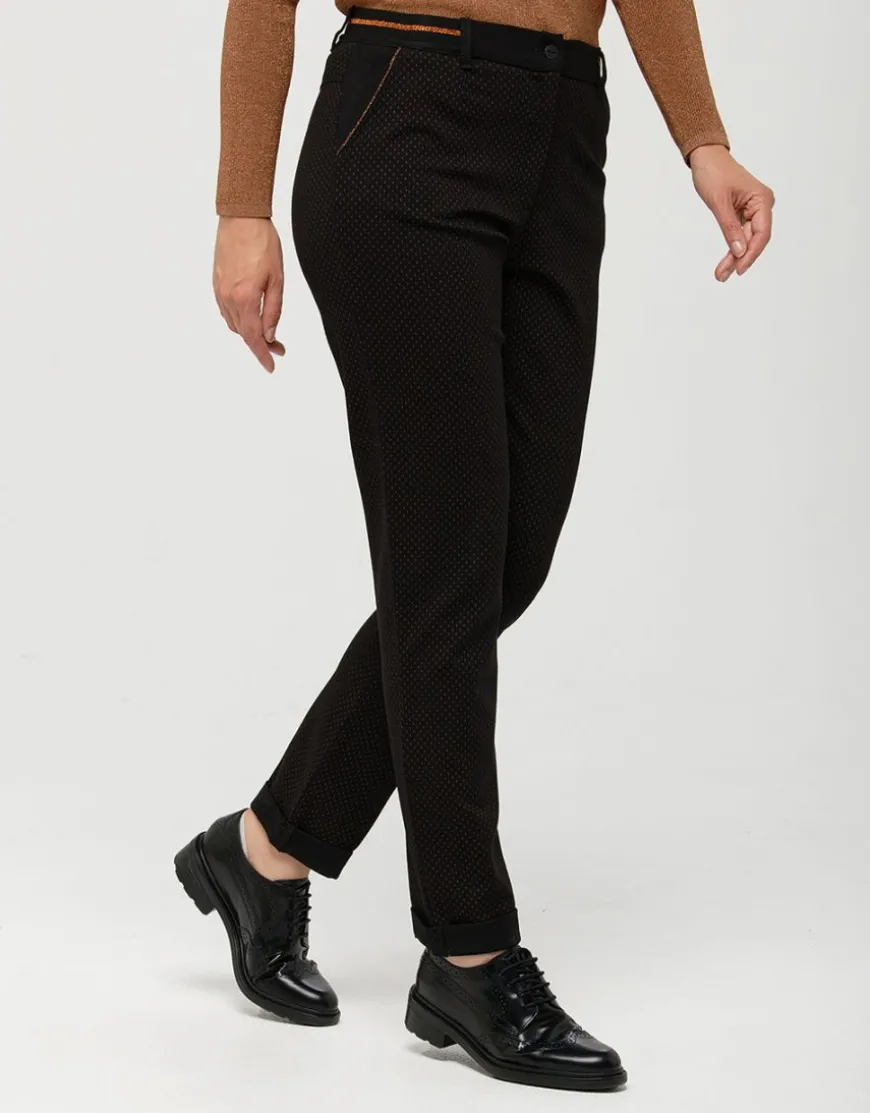 Pantalon noir motifs 7/8e